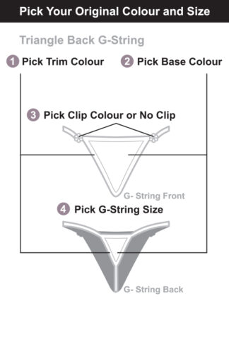 Siren Doll Triangle Back G-String - Pick Your Original Colour